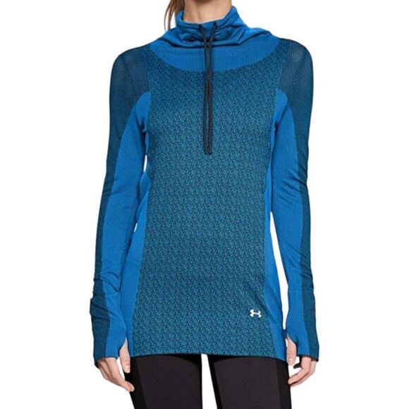 Under Armour UA Vanish Seamless Layer Women’s XS Blue Circuit LS Performance - Picture 10 of 13